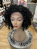 BEAUTIFUL MEDIUM CURLY LACE FRONT-WIG