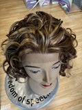 SYNTHETIC LONG CURLY LACE FRONT-WIG