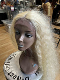 BLONDE CURLY LONG WIGS