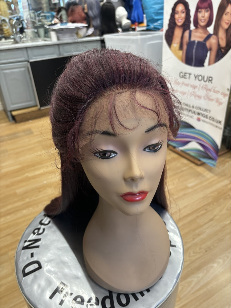 BURGUNDY COLORED LACE FRONT WIGS