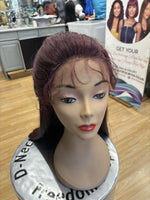 BURGUNDY COLORED LACE FRONT WIGS