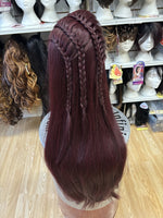 BURGUNDY COLORED LACE FRONT WIGS
