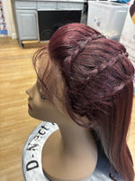 BURGUNDY COLORED LACE FRONT WIGS