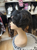 BEAUTIFUL SHORT BLACK LACE FRONT WIG