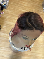 BLACK AND BURGUNDY LACE FRONT WIGS