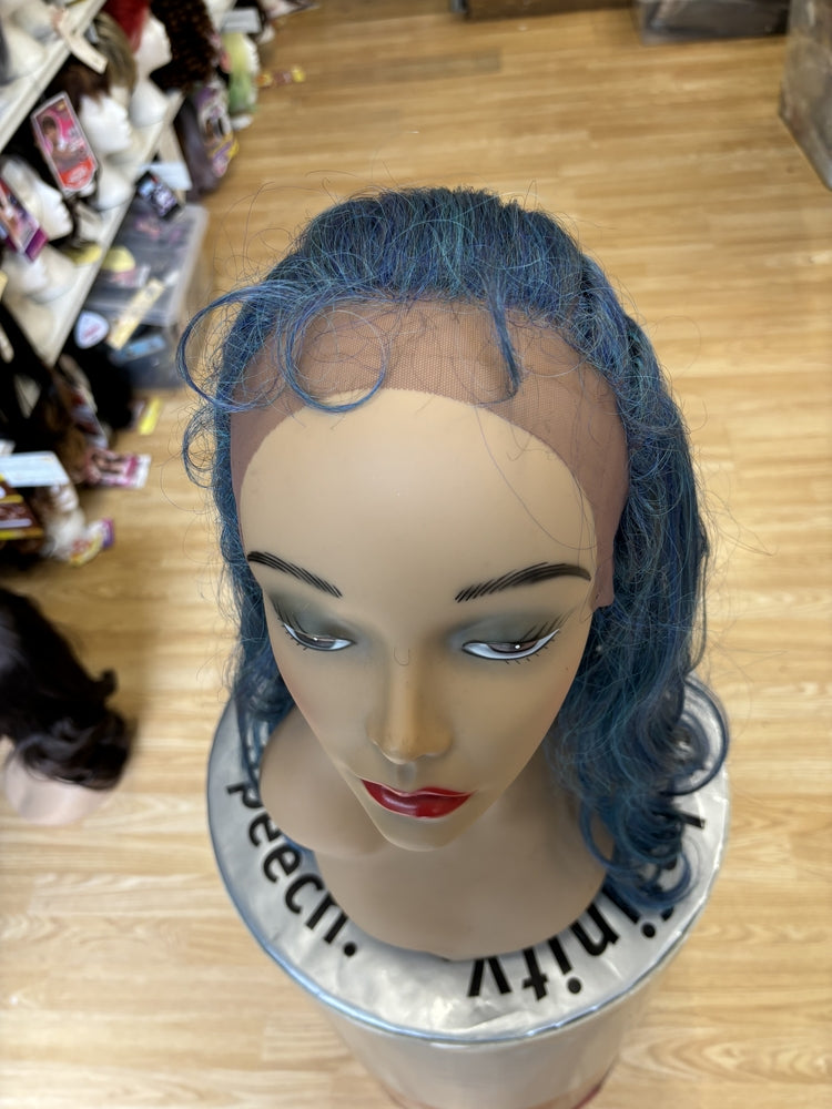 BLUE LACE FRONT SYNTHETIC WIG