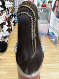 BEAUTIFUL LONG BLACK LACE FRONT WIG