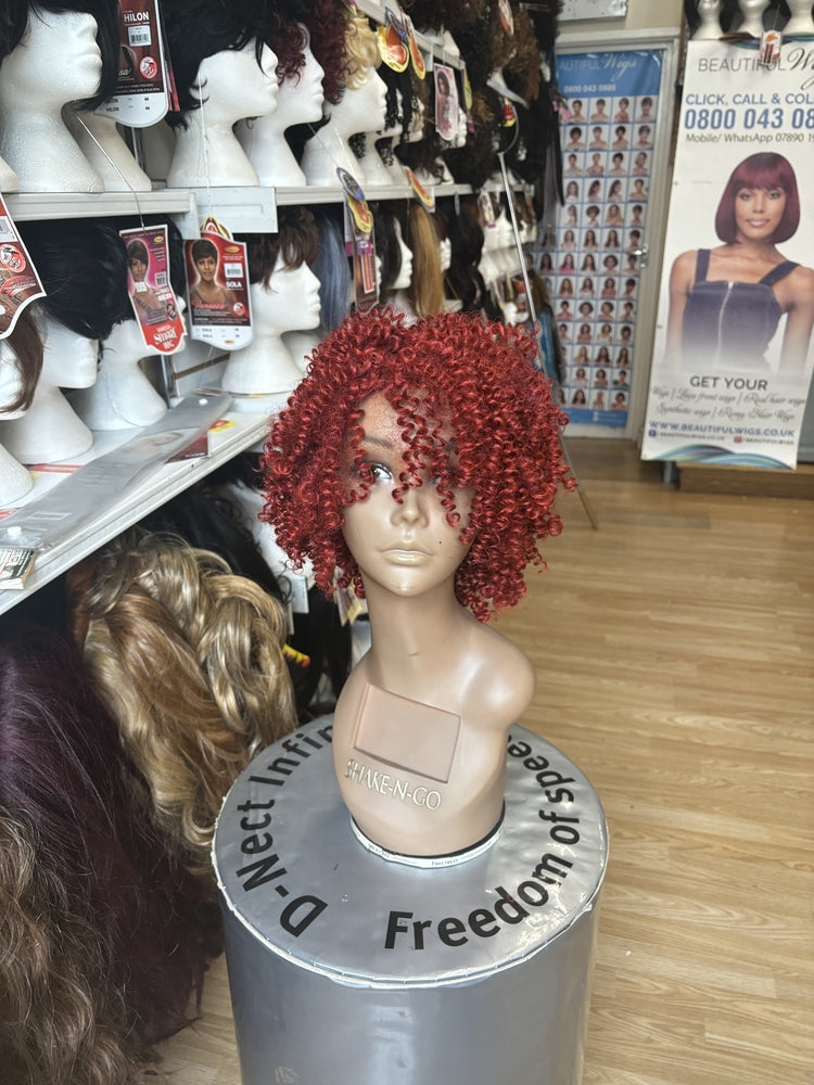 BEAUTIFUL~SHORT CURLY LACE FRONT WIGS