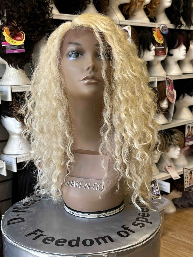 BLONDE CURLY LACE WIGS
