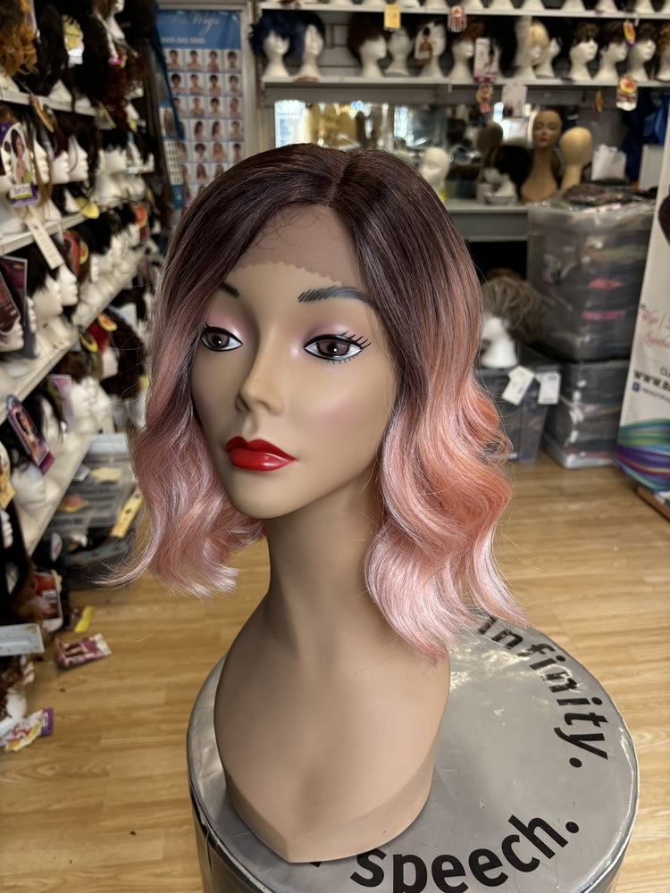 ROSE PINK LACE FRONT WIG