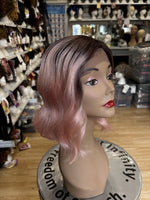 ROSE PINK LACE FRONT WIG