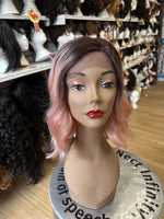 ROSE PINK LACE FRONT WIG