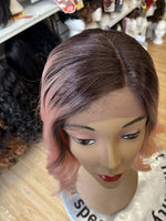 ROSE PINK LACE FRONT WIG